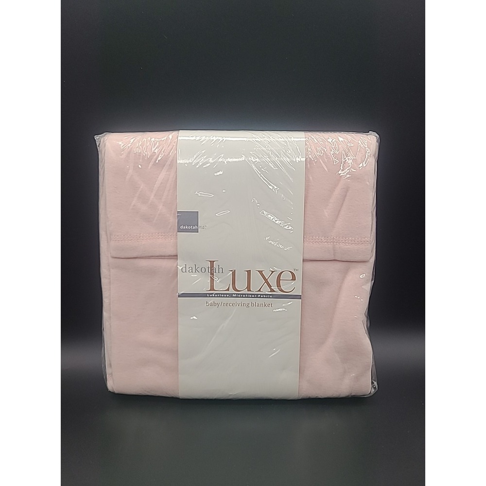 NWT Dakotah brand Luxe Pink Microfiber baby Receiving blanket